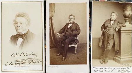 Cartes de visite représentant Adolphe Crémieux, vers 1862